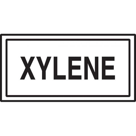 SAFETY LABEL XYLENE 3 In  X 7 In  ADHESIVE LCHL564
